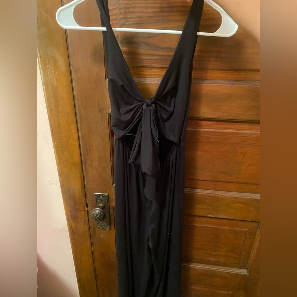 Forever 21 black cut out jumpsuit